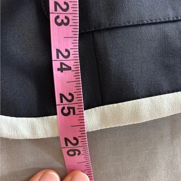 Rag & Bone Redgrave Piped Navy Wool Blend Blazer White Trim 3 Button Preppy 2 - Picture 7 of 8